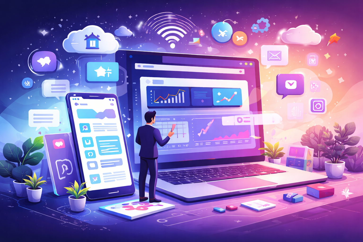 Integrasi Website, Mobile App, dan IoT untuk Efisiensi Bisnis Modern