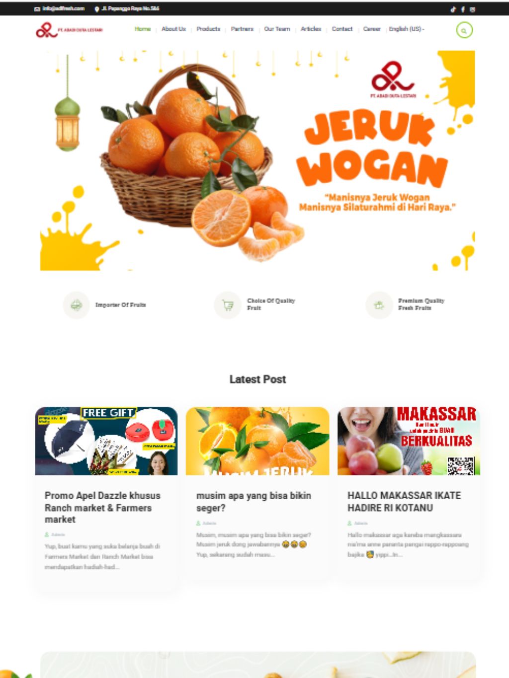 Website ADL Fruits